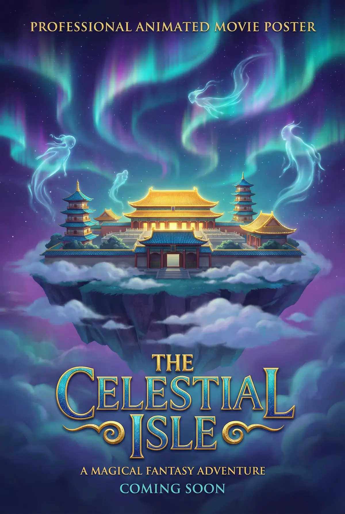 芒果视频 出品动画奇幻片《灵境传说》电影海报